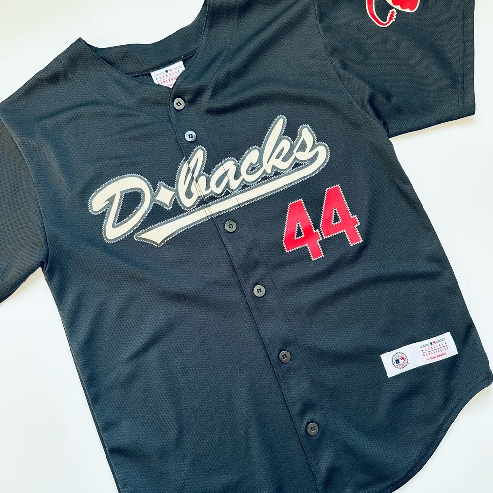 Kids Black D-backs Baseball Jersey